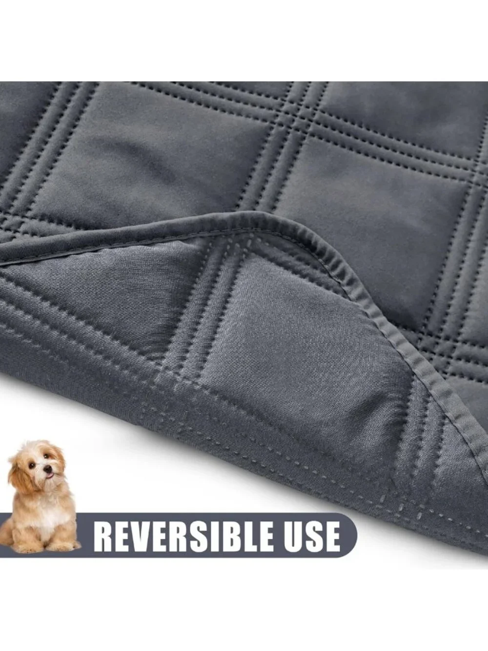 Waterproof Reversible Dog Bed Cover & Pet Blanket for Sofa Couch - Cozy